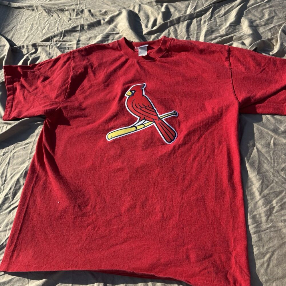 St. Louis Cardinals Tee Mens Sz XL Red CSA Made in USA Baseball Shirt Heavy